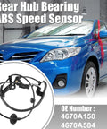Rear Right ABS Speed Sensor For Mitsubishi Outlander 2002 2012 And Lancer 2007 2010 OE 4670A158 4670A584 with car background