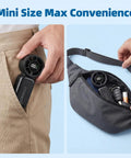 Go-To Ultra Portable Personal Mini Fan With Lanyard USB Rechargeable 100 Speed Turbo in pocket and bag for travel