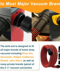 Versatile 16 Foot Vacuum Hose Kit With 6 Adapters For Dust Collection, showcasing connections to various major vacuum brands.