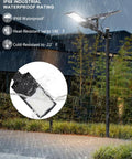 Ultra Bright 10000W Solar Street Lights Outdoor For Parking Lots And Yards 6500K Dusk To Dawn IP67 Waterproof Flood Lamps
