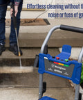 Electric Pressure Washer With 3000 Max PSI And 1.76 Max GPM Induction Motor used to clean concrete steps