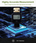 Water Flow Meter With Brass Inlet For Hose And RV Tank Fill showcasing Hall sensor technology.