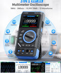 3In1 Digital Multimeter With Built In Oscilloscope And DDS Generator 19999 Counts TRMS 1MHz Bandwidth Handy Handheld Meter display