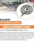 8 Inch Electric Coil Burner Replacement Element 2600W Fits Whirlpool Frigidaire Kenmore Stovetops MP26YA 316442301 Surface Cooktop Burner With Pigtail Ends 5 Turns