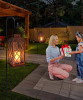 14 Inch Solar Lanterns Outdoor Garden Lights Weatherproof Waterproof LED Flickering Flameless Candles For Patio Table Yard Party