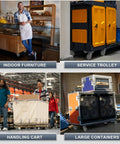 Tough As Nails Rolls Smooth And Keeps Floors Scratch Free Heavy Duty Thermoplastic Rubber Casters on service trolley