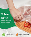 100 Count Gallon Vacuum Sealer Bags 11 X 16 Inches Precut Heavy Duty BPA Free for Quick Storage Meal Prep Sous Vide Commercial Grade