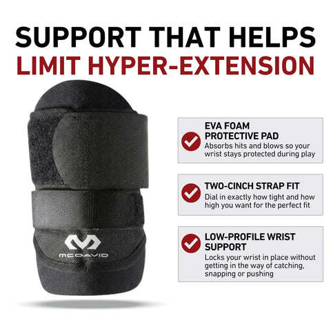 Adjustable Wrist Brace With Dual Elastic Straps For Maximum Support Heavy Duty Work And Sports Wrist Guard Latex Free Neoprene, front view with straps and padding features.