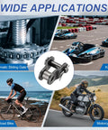 Heavy Duty ANSI #35 Roller Chain Offset Half Links In 20 Pc Pack For DIY Bike Builds And Machine Mods With Manganese Steel Construction in various applications.