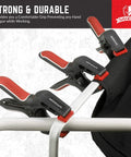 7-Inch Spring Clamps Set Of 4 Heavy Duty Nylon Clamps With Easy Grip Handles clamping a metal bar
