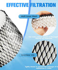 Close-up of Four Pack HWF62 Humidifier Filter For HWF62 Series Fits SCM1100 SCM1701 SCM1702 SCM1762 SCM2409 with multi-layer mesh design