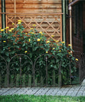 Arched Decorative Garden Fence Set, 10 Pack, 24 Inch High By 10 Foot Long Rustproof Metal Barrier For Yard And Patio