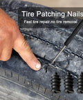 60Pcs Tire Repair Kit With Screw In Plugs And Screwdriver, Emergency Puncture Repair For Car Motorcycle Truck, Fast Self Service Tire Plug Kit