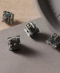 Silver Pro V3 5 Pin Linear Keyboard Switches with dustproof stem pre lubed for gaming ready mechanical keyboards 45 piece pack