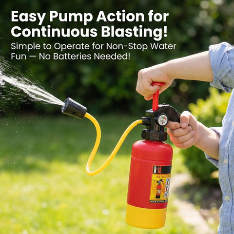 Rad Firefighter Extinguisher Squirter Toy For Kids Sick Realistic Water Blaster For Pool Party Summer Beach Outdoor Water Fight Fun Cosplay Play And Badass Birthday Present