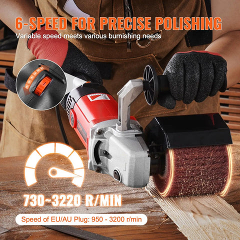 Beast 1200W Burnishing Polishing Tool With Six Speed Settings Handheld Metal Buffing Machine for Surface Conditioning