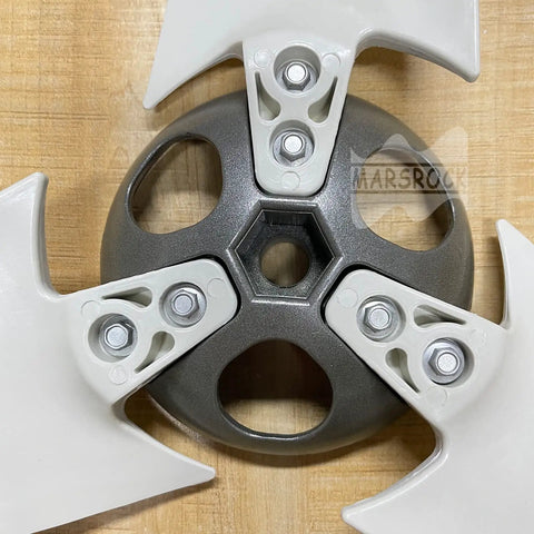 Small Wind Turbine Wheel Hub And Cap Kit For 17mm Shaft Durable Metal Hub 3 5 Or 6 Blade Configs Includes Screws And Nuts