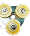 Beefed-Up 36T Nylon Planetary Gear Clutch Kit With Left Cable Exit For 500W To 1000W E Bike Hub Motors, Quiet 200 Nm Torque