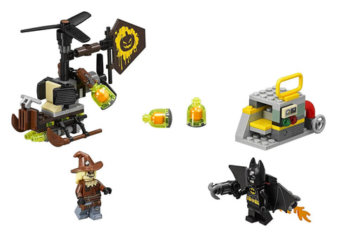Batman Movie Scarecrow Fearful Face Off 70913 Building Kit With Two Minifigures Batman And Scarecrow, Gyro Copter Battle Scene