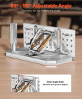 Rugged Adjustable Belt Sander Knife Jig With Dual Handles 85 To 115 Degrees Angle Finder showing adjustable aluminum angle guide.