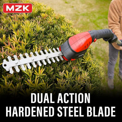Go-To 2-In-1 Cordless Hedge Trimmer And Grass Shear With Extension Pole used for trimming tall hedges