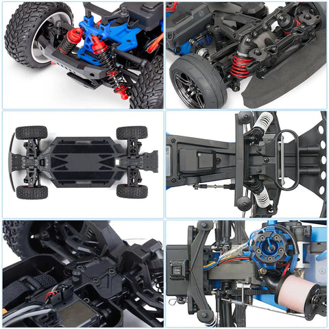 RC car chassis and suspension showcasing components compatible with 1000 Piece RC Screw Kit With 1000pcs Screws Assortment