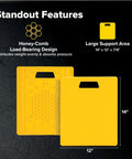 Interlocking Stabilizer Jack Pads for Camper and RV With Storage Strap and Built In Handle, 14 X 12 Inches, 2 Pack
