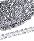 Flexible Upholstery Tack Strips 65 Feet Long Galvanized Metal Three Tooth Edge Grip for fabric fastening.