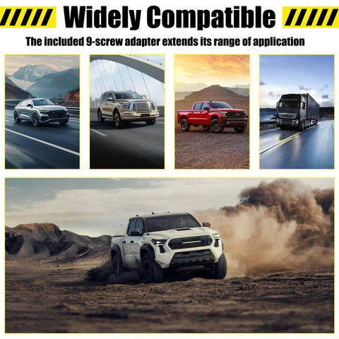 Trucks and SUVs with Black Spiral Bending Car Antenna Waterproof Rubber Antenna 7 Inch Flexible Retrofit Antenna shown driving