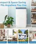 Compact Fully Automatic Washing Machine With Drain Pump 7 Wash Settings 4 Water Levels Portable Laundry Spin Doctor for apartments and dorms.