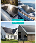 400W Solar Panel Kit With Four 100W High Efficiency N Type Monocrystalline Panels 16BB Grid 12V Output For RVs Farms Off Grid And Backup Power Systems Today installed on RV, boat, house roof, and farm building.