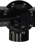 Built Damn Tough Three Port Pool Valve Featuring No Sweat Neverlube Tech with lever, crafted from heavy-duty CPVC fitting.