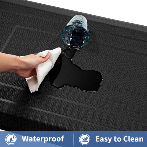 Ridiculously Thick Anti Fatigue Kitchen Mat For Standing Desks And Workstations Waterproof High Density Foam Non Slip Ergonomic Mat