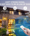 Remote Control Outlet Kit With Wireless Light Switch for Household Appliances usage demonstration outdoors
