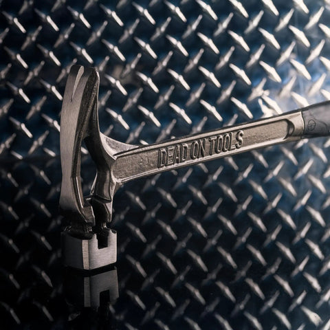 Heavy Duty Steel Hammer With Milled Face 22 Oz For Demolition Drywall And Wood One Piece Forged Steel I Beam Shaft