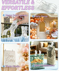 10 Pack 3.5 Inch Clear Plastic Balloon Arch Clips Spring Clamps For Photography Studio Backdrops shown in various uses