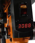 Close-up of the digital RPM readout on 10 Inch Benchtop Drill Press With Beefy 6.2 Amp Variable Speed Motor, Cast Iron Frame, Laser Guide