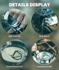 Details of One Liter Lightweight Stainless Steel Camping Kettle Built Tough For Bushcraft And Outdoor Campfire Use Portable Tea Pot