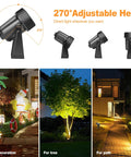 Low Voltage Outdoor Landscape Lights For Quick Safe Yard Vibes, 65.6Ft Wired LED Uplight Kit With Plug In Transformer, IP65 Waterproof
