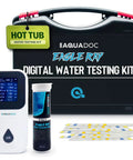 Digital Spa Water Test Kit With Digital Water Tester And 30 Hot Tub Test Strips For Chlorine, Bromine, Total Hardness