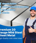 Five Pack 20 Gauge Cold Rolled Steel Sheet Metal Plate 12 By 6 Inches Weldable And Durable For DIY Auto Repair And Industrial Projects Built To Last For Fabrication And Metalwork Automotive Mods And Home Workshop Use, stacked sheets