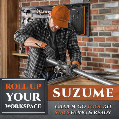 Person in workshop using a tool from the Suzume Grab-n-Go Tool Kit.
