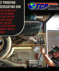 Heavy Duty Pneumatic Undercoating Spray Gun With Suction Feed Cup For Auto Rust Proofing And Truck Bed Liner, aluminum body for easy use.