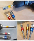 Turns Your Drill Into a High Speed Nut Driver With This Impact Grade Socket Adapter Set 1/4 to 1/2 Inch Drive shown on a drill