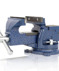 4 Inch Bench Vise With Portable Clamp And 360 Degree Swivel Base For Woodworking Milling Machine And Drill Press Heavy Duty