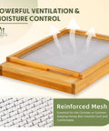8 Frame Screened Bottom Board For Langstroth Beehives, beeswax dipped wood with ventilation and reinforced mesh.