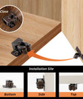 Tough As Nails Cabinet Door Latch And Double Roller Catch Hardware with spear strike screws for closets and RV doors.