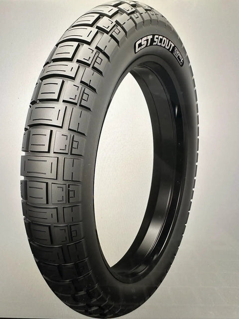 Fat E Bike Tire 20X4.0 Inch Black With Thick Block Tread Dual Compound Wire Bead Built For City Streets And Off Road
