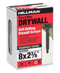 Heavy Duty Black Drywall Screws #8 X 2-3/8 Inch Self Drilling Bugle Head Phillips Drive, 93 Piece Pack in box, phosphate coated.