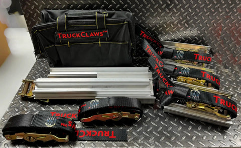 Beefed Up Off Road Recovery Kit For 4x4 Lifted Trucks with double traction power, four claws, extender bars, carry bag
